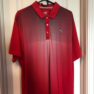 Puma golf polo. Red gradient XL Like new condition